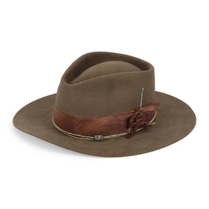 Meshika Brown Beaver Fedora - Klein Epstein Parker