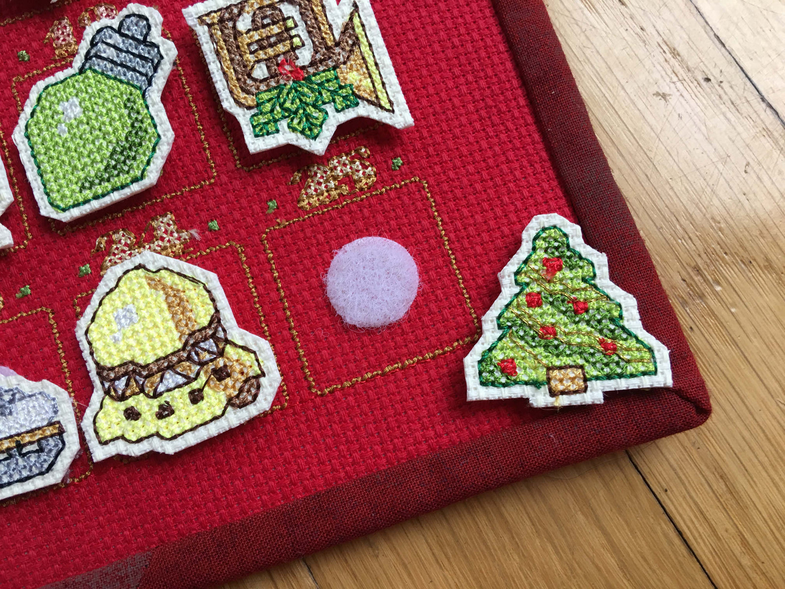 Christmas Cross Stitch Advent Calendar Machine Embroidery