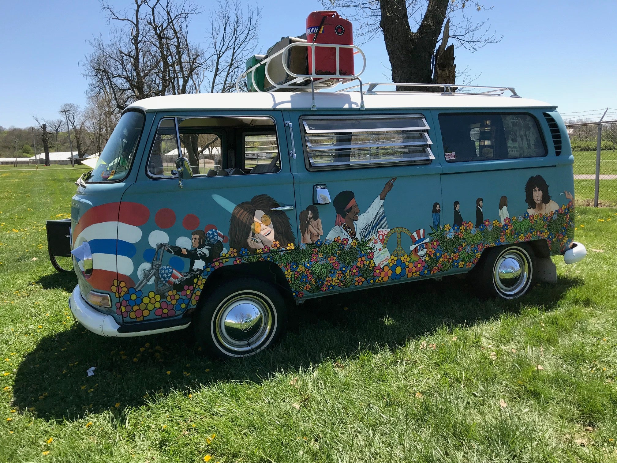 Colorful Bus At Drew's Bug Swap 2018