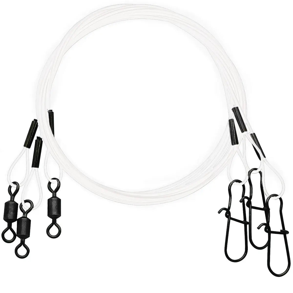 Eagle Claw Black Heavy Duty 18 Wire Leaders 3-Pack