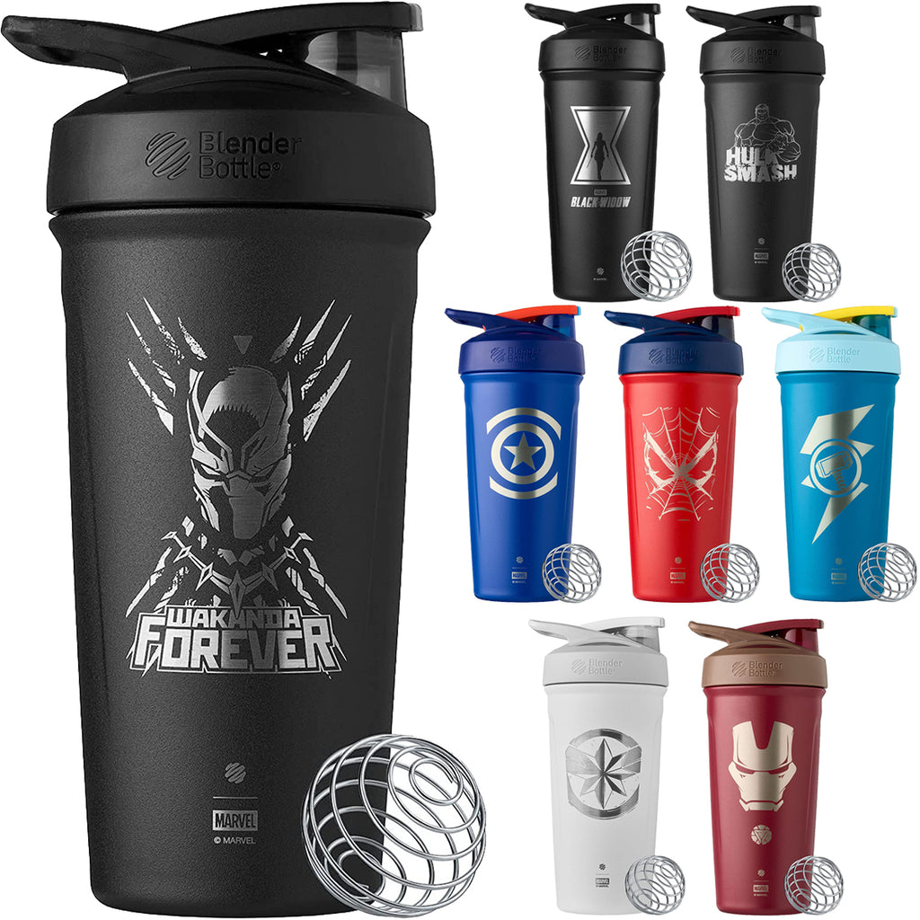 Blender Bottle Classic 28 oz. Marvel Shaker Cup - Black Panther Warrior King