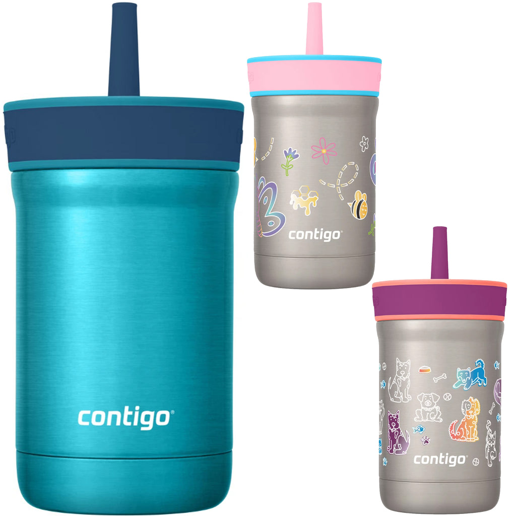  Contigo Kids Spill-Proof 14oz Tumbler with Straw and BPA-Free  Plastic, Fits Most Cup Holders and Dishwasher Safe, Honeydew : Baby