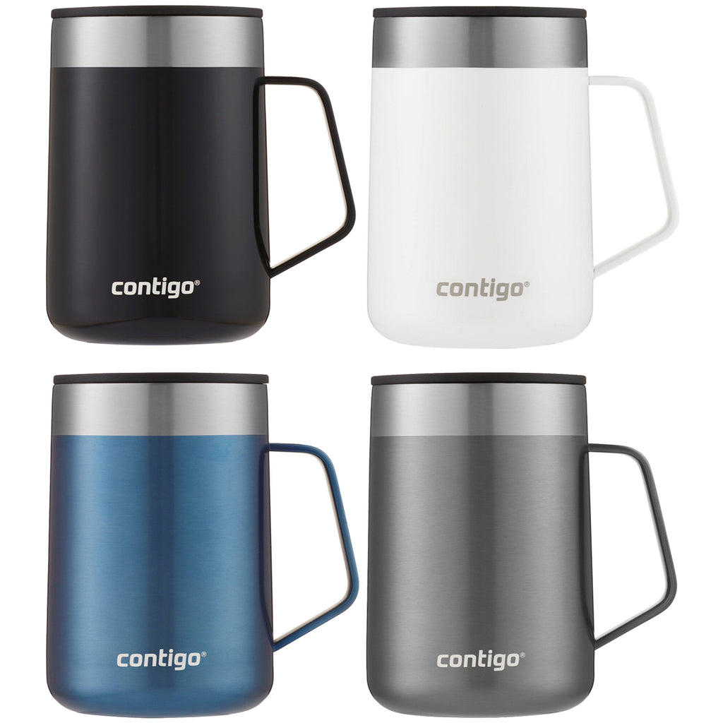 Contigo Personalized / Custom Streeterville Stainless Steel 14oz Coffee Mug  W/ Handle Contigo Coffee Mug/travel Mug Lifetime Guarantee 