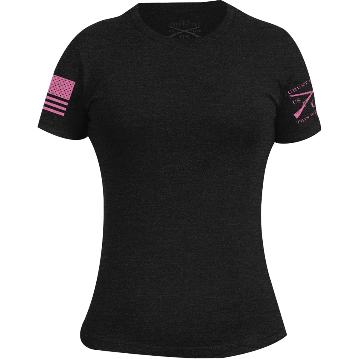 Grunt Style Women's Basic V-Neck T-Shirt - Black – Forza Sports