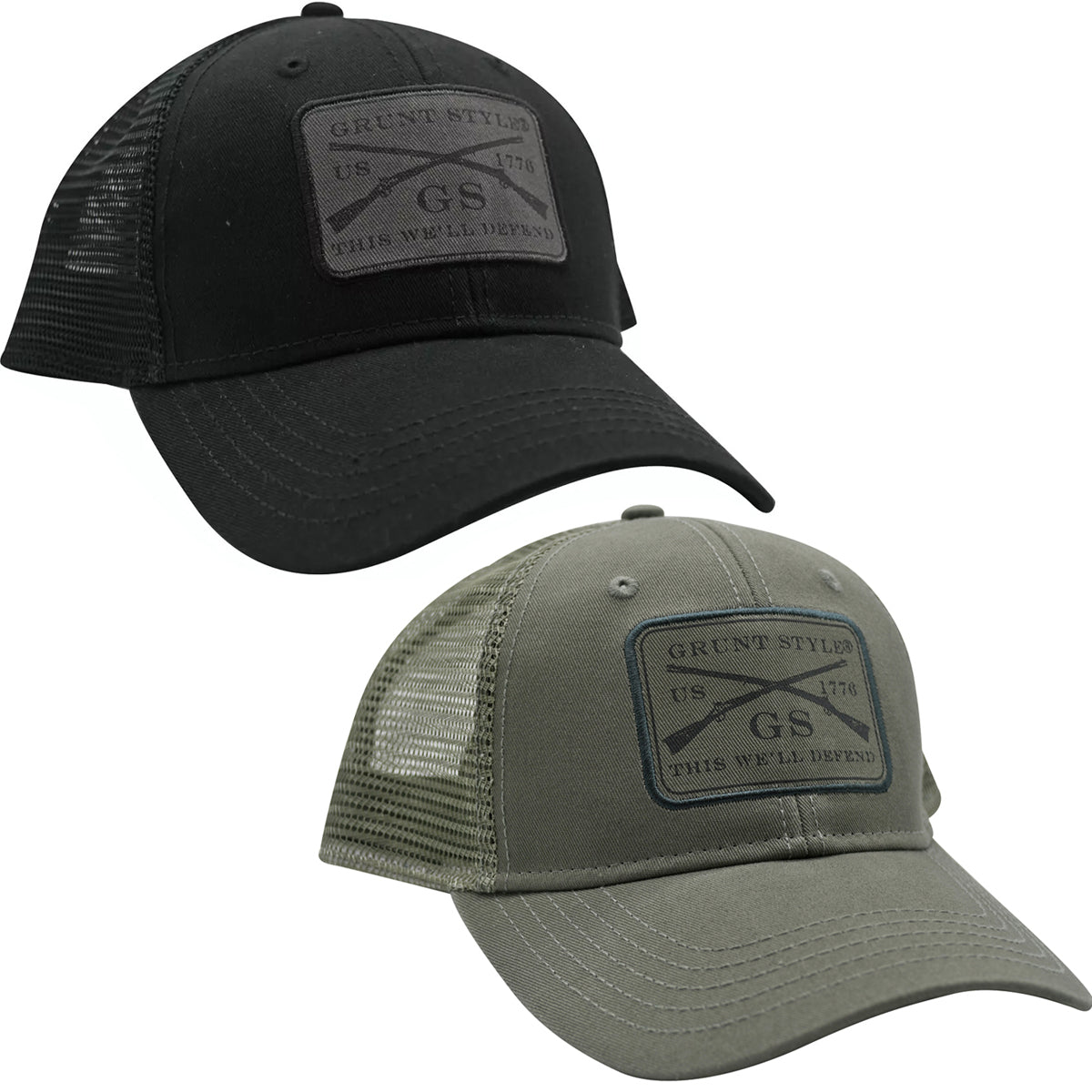 Grunt Style Realtree Xtra Embroidered Logo Flag Hat - Brown