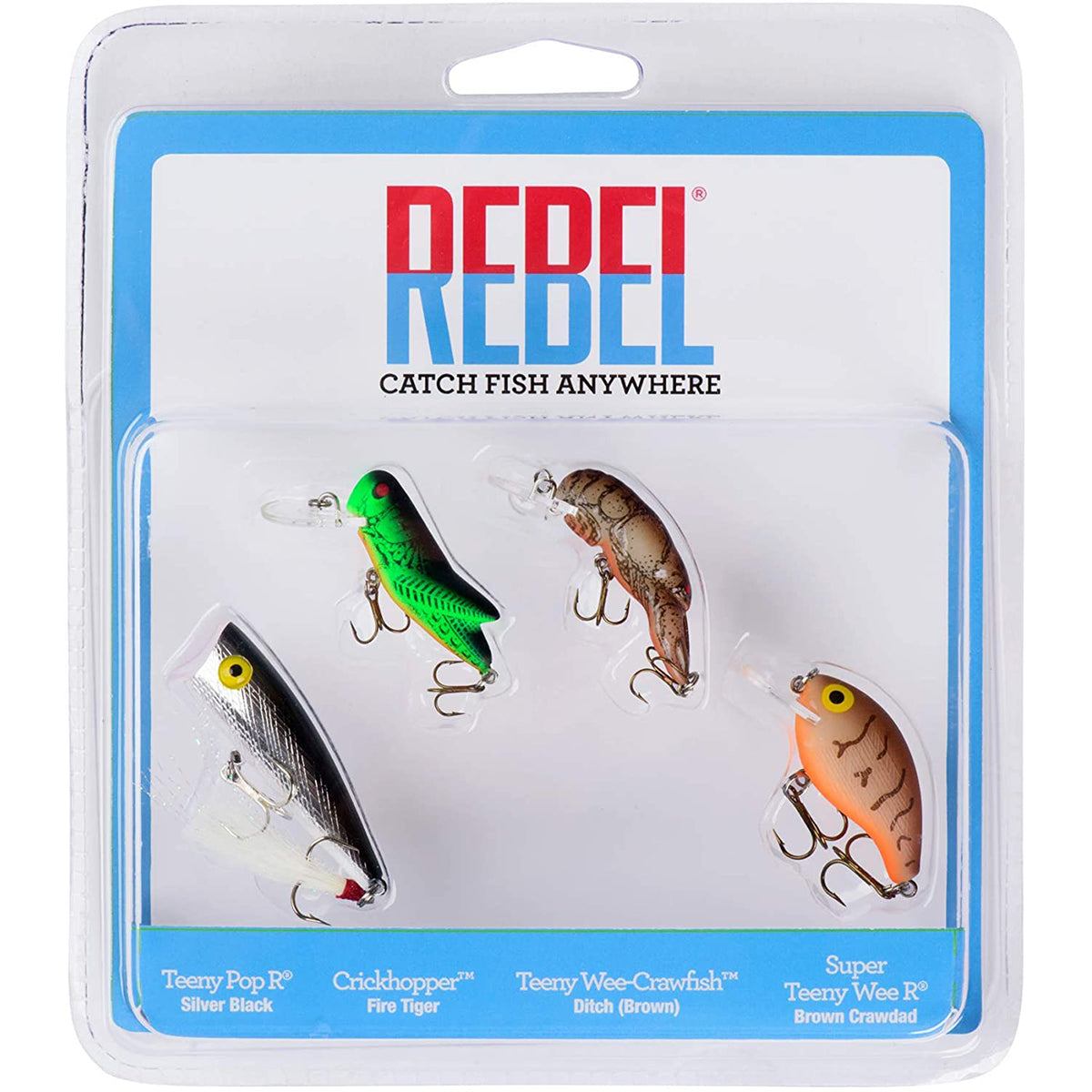Rebel Crickhopper Popper 3/16 oz Fishing Lure - Fire Tiger – Forza