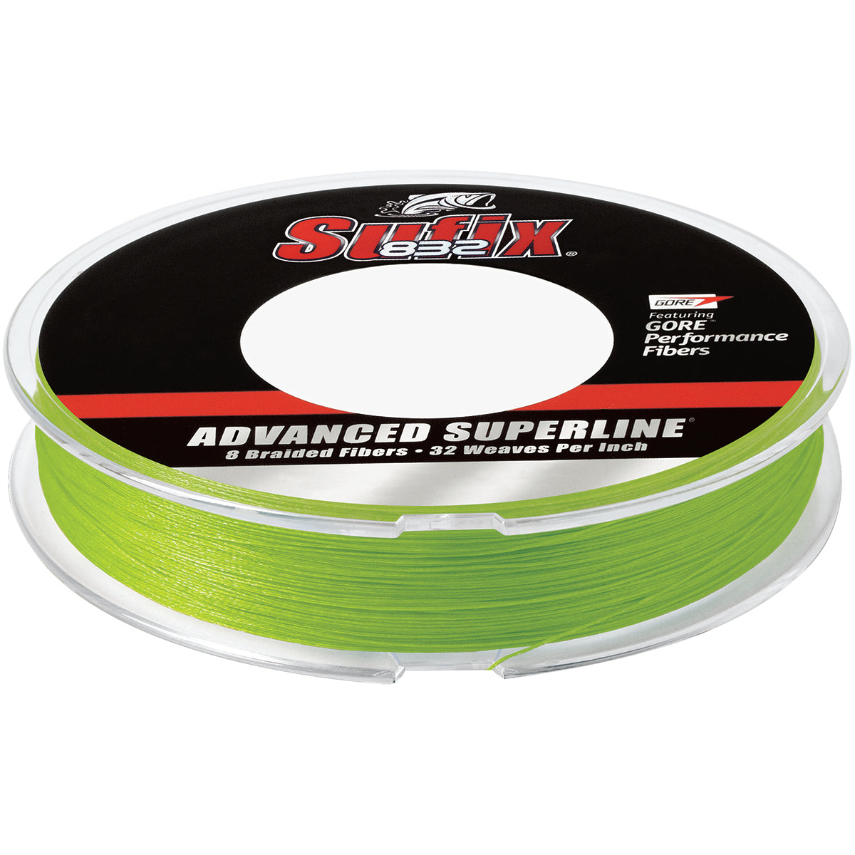 Sufix 832 Advanced Superline Braided Fishing Line 1200 yd 50lb Neon Lime