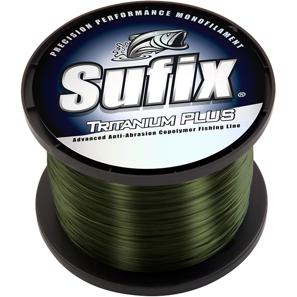 Sufix Tritanium Plus Dark Green Fishing Line 4395 yds - 14 lb Test