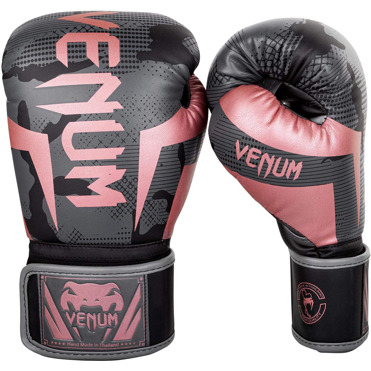 Venum Elite Hook and Loop Training Boxing Gloves - Dark Camo/Gold – Forza  Sports