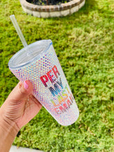 Load image into Gallery viewer, Rainbow Blinged Tumbler Per My Last Email 25oz
