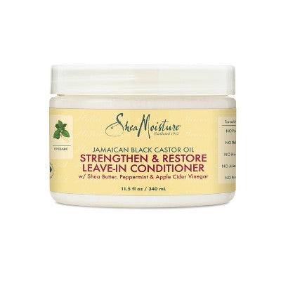 shea moisture strengthening strengthen and restore leave in conditioner for hair growth just right beauty