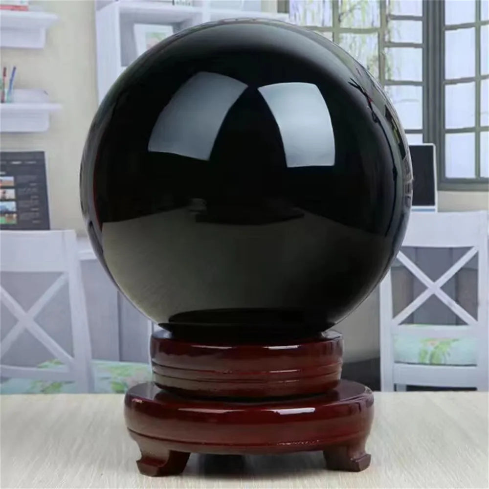 Natural Black Obsidian Sphere