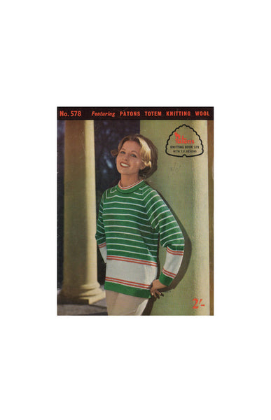 PATONS BALDWINS 868 VINTAGE 50s KNITTING PATTERN short sleeve bolero jumper  34 - Helia Beer Co