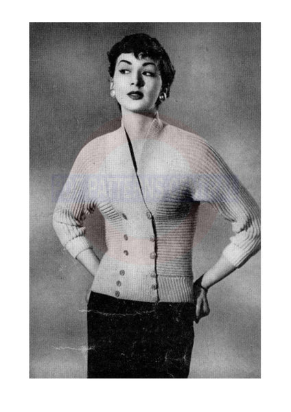 1950s Bolero, Jumper Turtleneck and Sun Top - Knit PDF pattern 1136