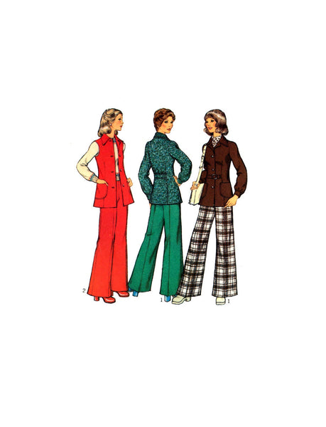 Simplicity 6405 Pantsuit Size: 16 Bust 36 or 12 Bust 34 Used Sewing Pattern