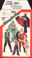 Simplicity 5742 Adults' and Children's Costumes, Sewing Patten, Size Medium, PARTIALLY CUT, COMPLETE