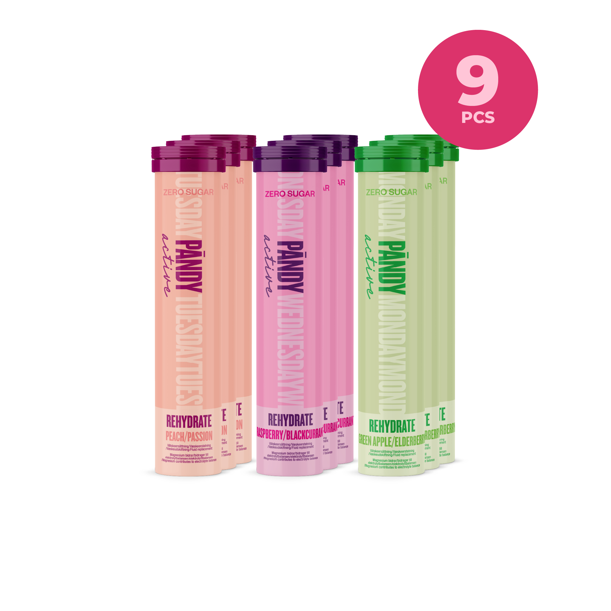 Rehydrate Effervescent Multipack Bundle Mix 3 x 3 - 9 pcs
