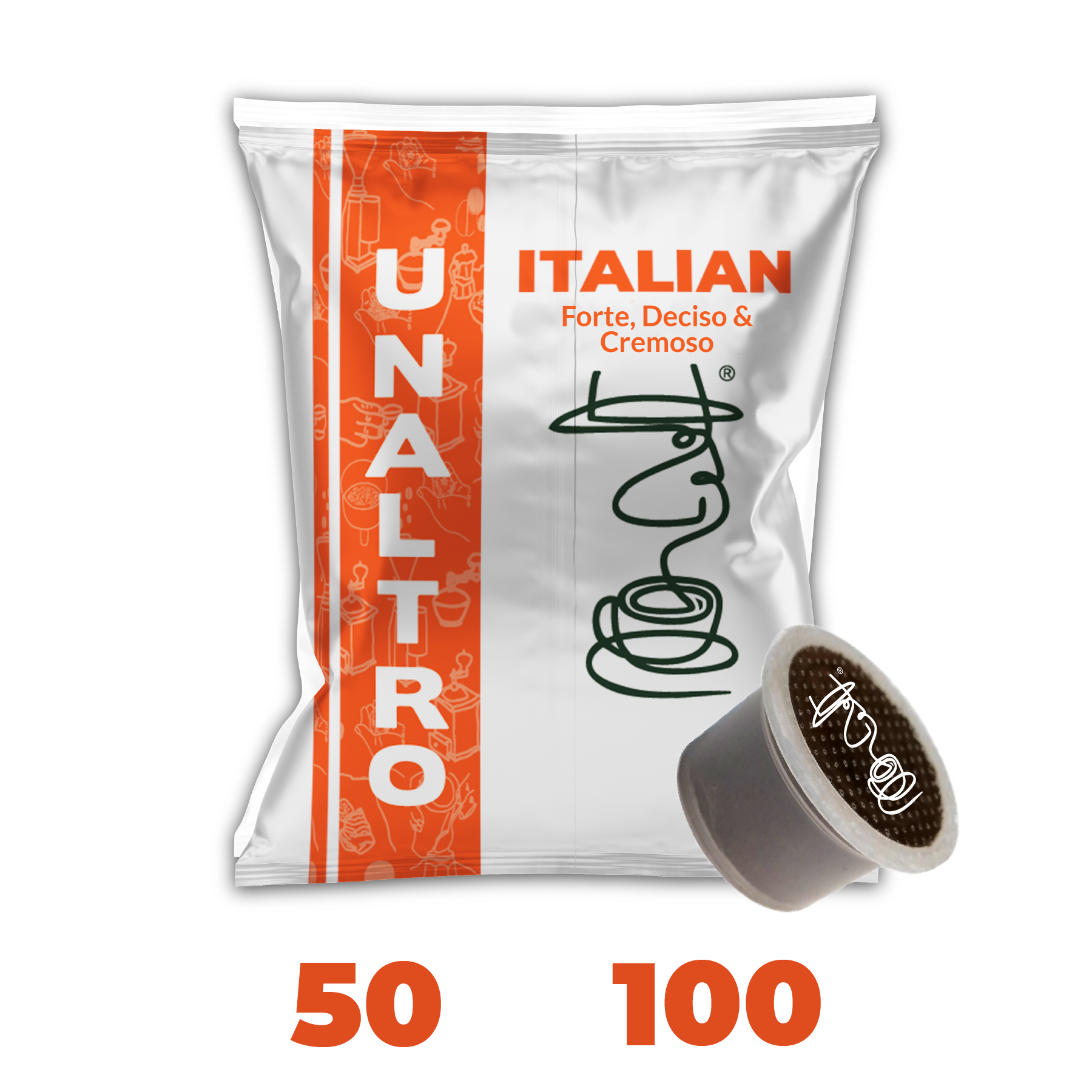 100 CAPSULE UN ALTRO CAFFE MISCELA ITALIAN COMPATIBILI UNO SYSTEM ® –  unaltrocaffeshop