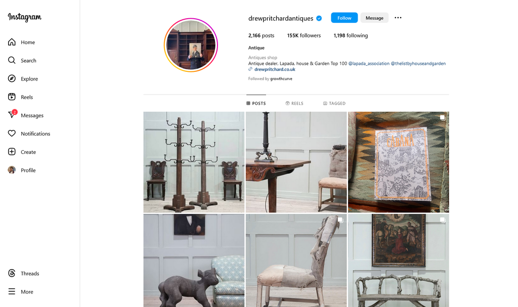 Social Media Strategy for antique store websites 1