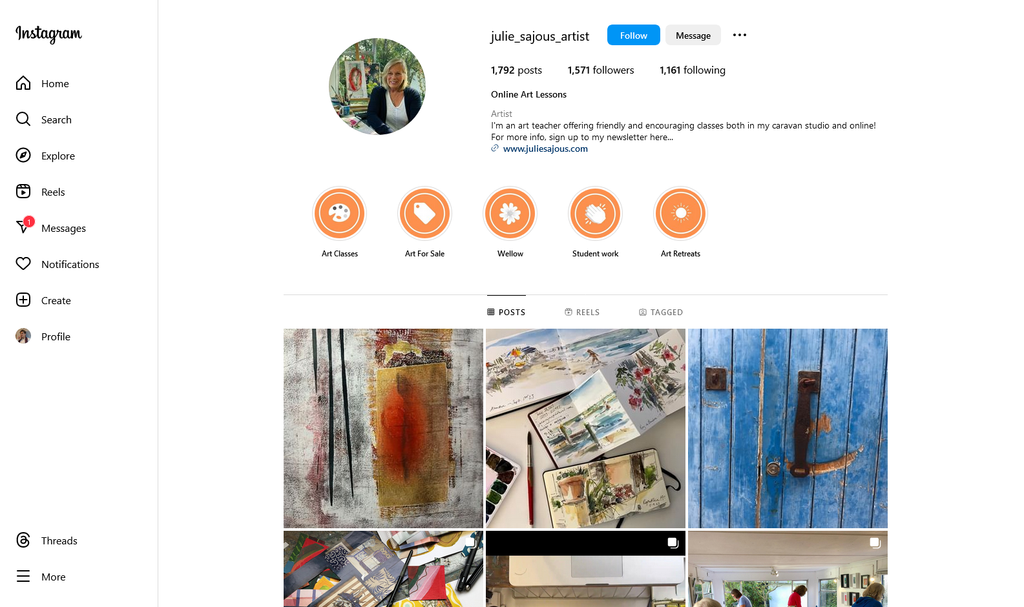 Social Media Strategy for art lessons websites 3