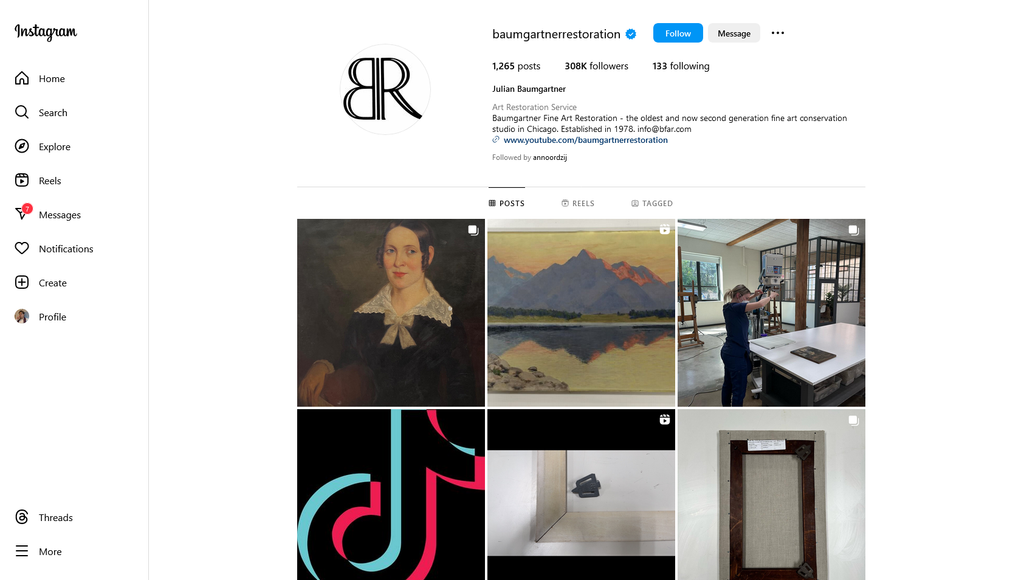 Social Media Strategy for art restoration websites 1