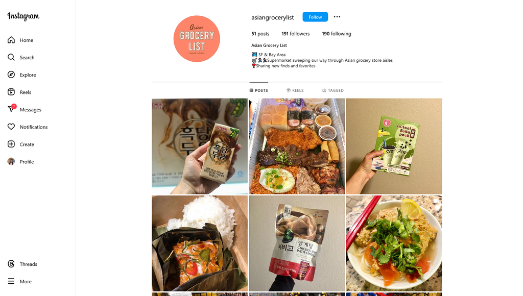 Social Media Strategy for asian grocery store websites 2