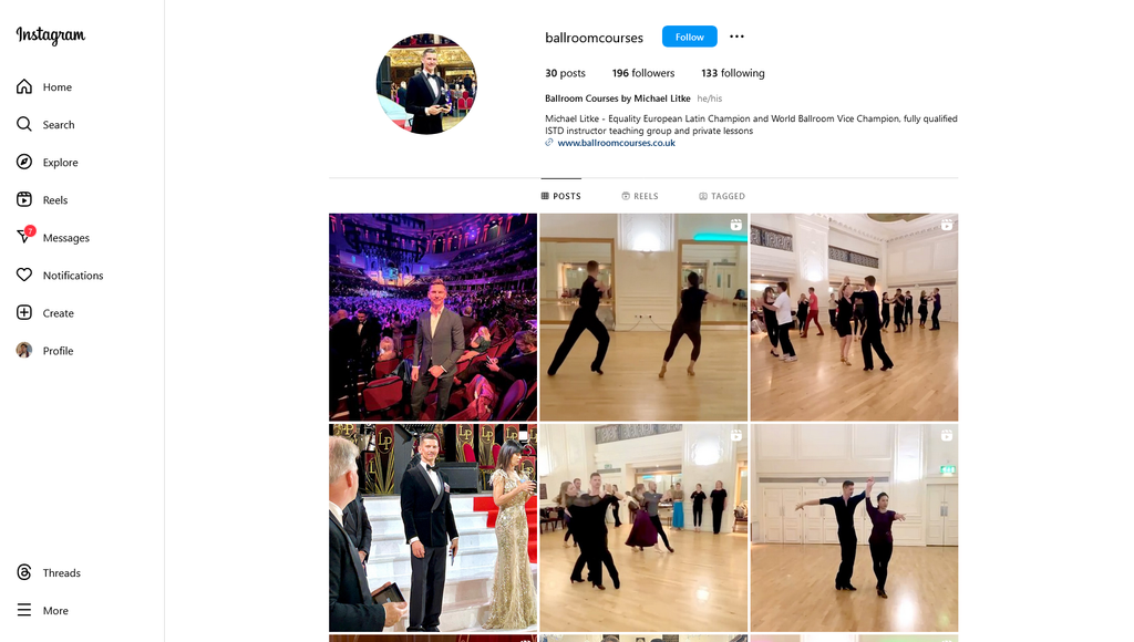 Social Media Strategy for ballroom dance lessons websites 3