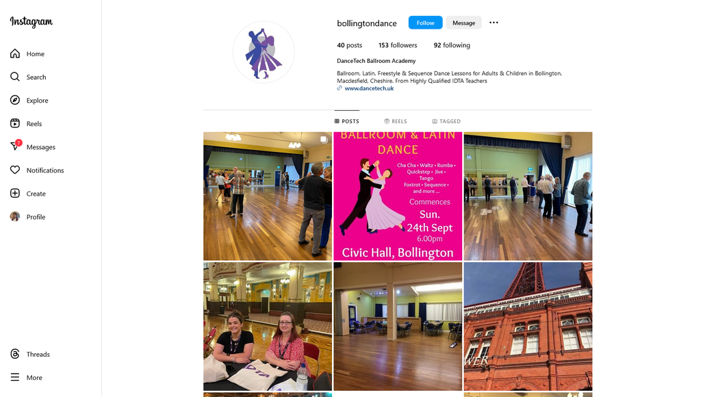 Social Media Strategy for ballroom dance lessons websites 4
