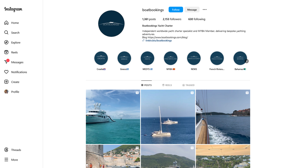 Social Media Strategy for boat charter websites 2