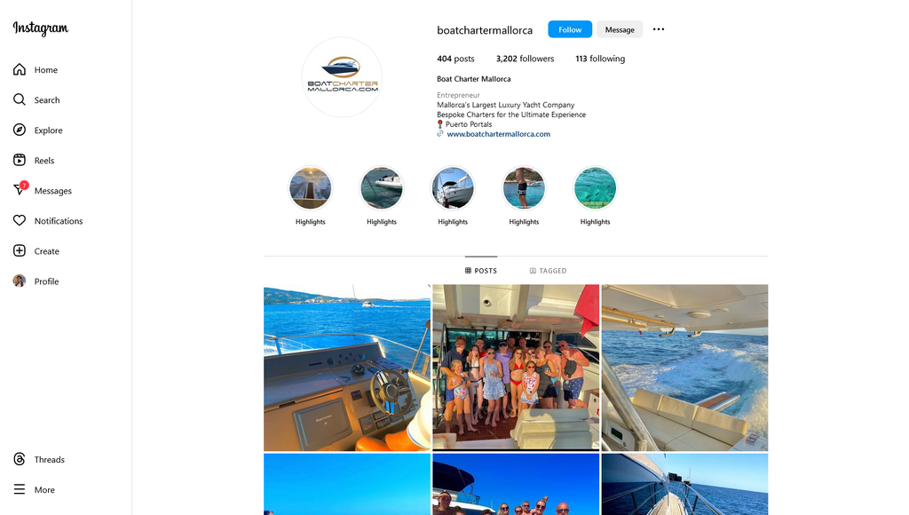Social Media Strategy for boat charter websites 3