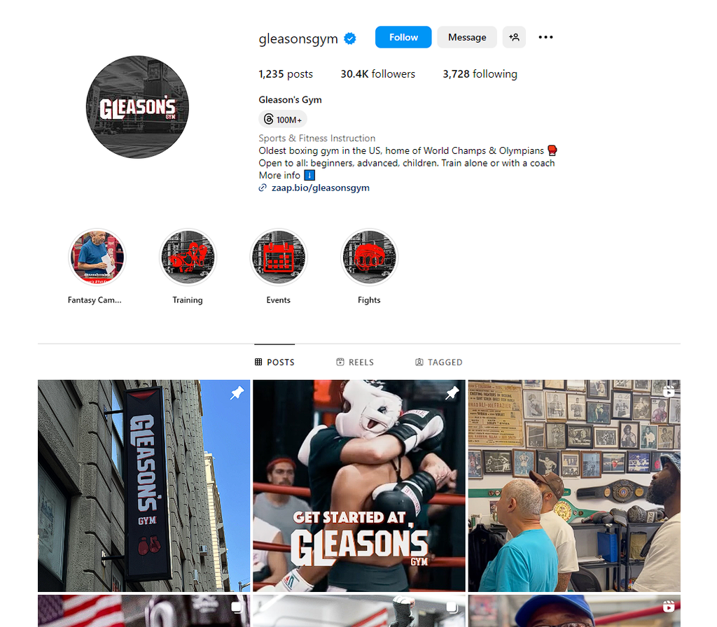 Social Media Strategy for boxing club websites 3
