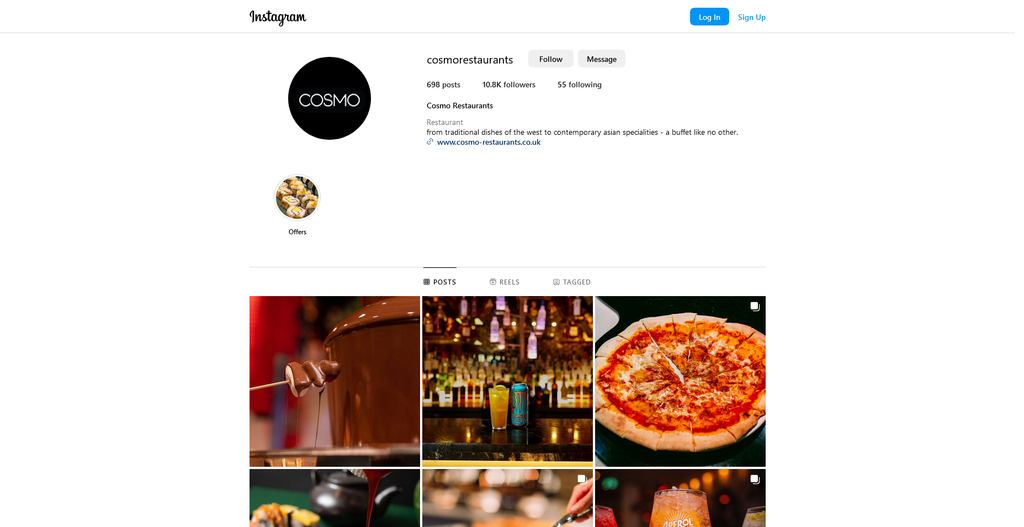 Social Media Strategy for buffet restaurant websites 5