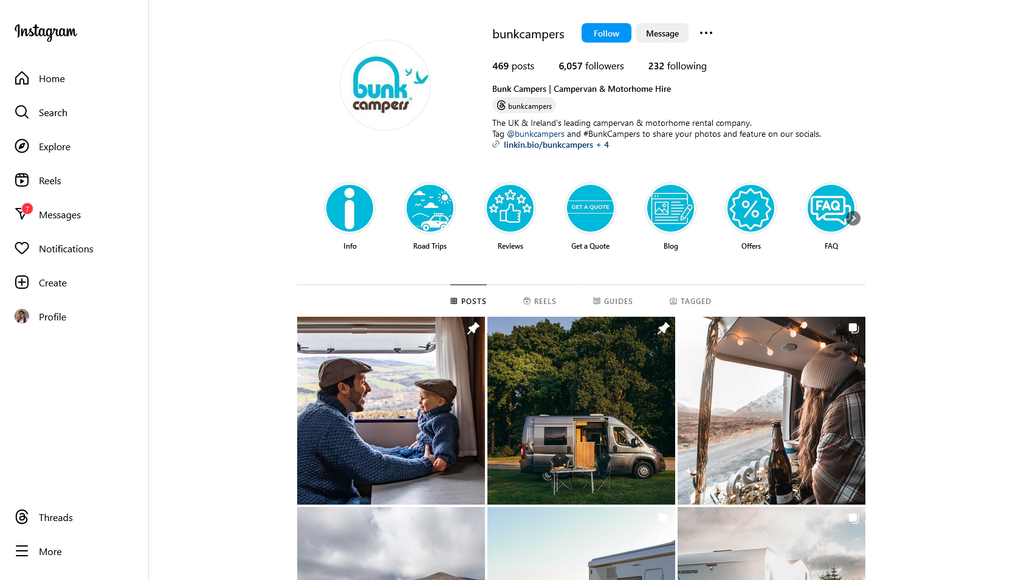 Social Media Strategy for camper rental websites 2