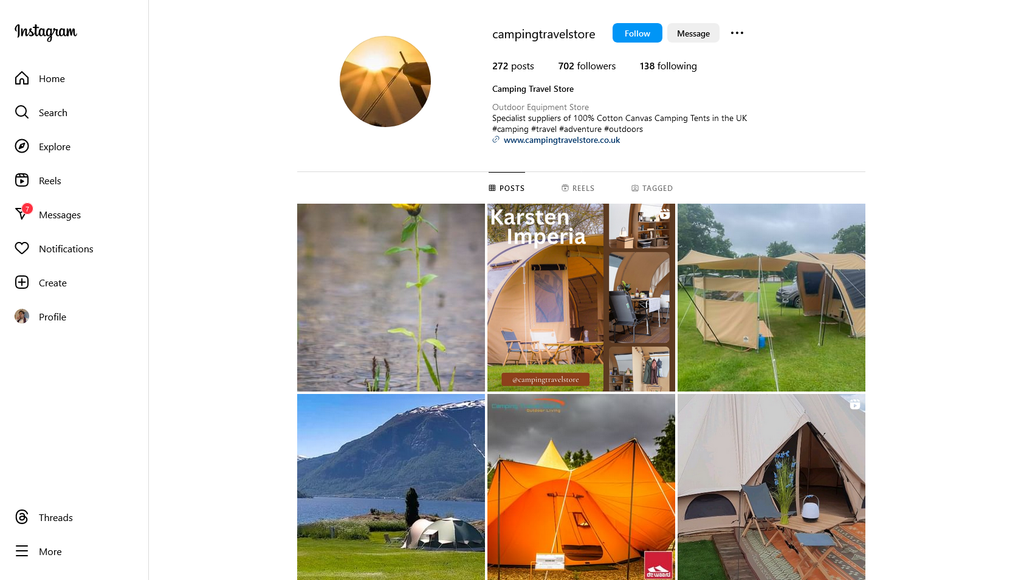 Social Media Strategy for camping supply store websites 5