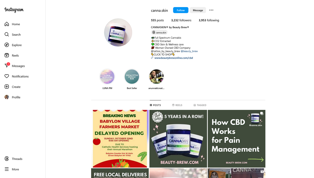 Social Media Strategy for cannabis beauty products websites 1