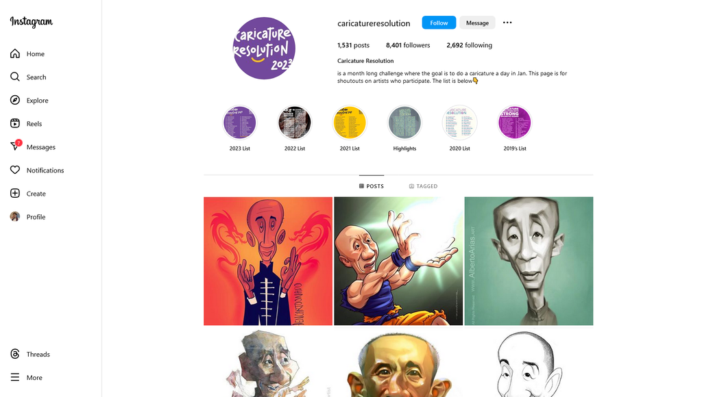 Social Media Strategy for caricature websites 1