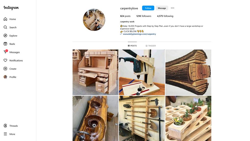 Social Media Strategy for carpentry websites 4