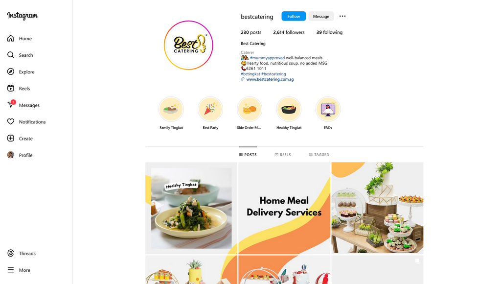Social Media Strategy for catering websites 3
