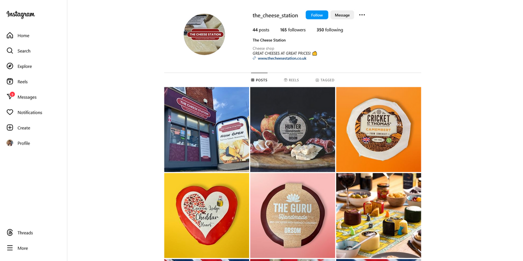 Social Media Strategy for cheese shop websites 3