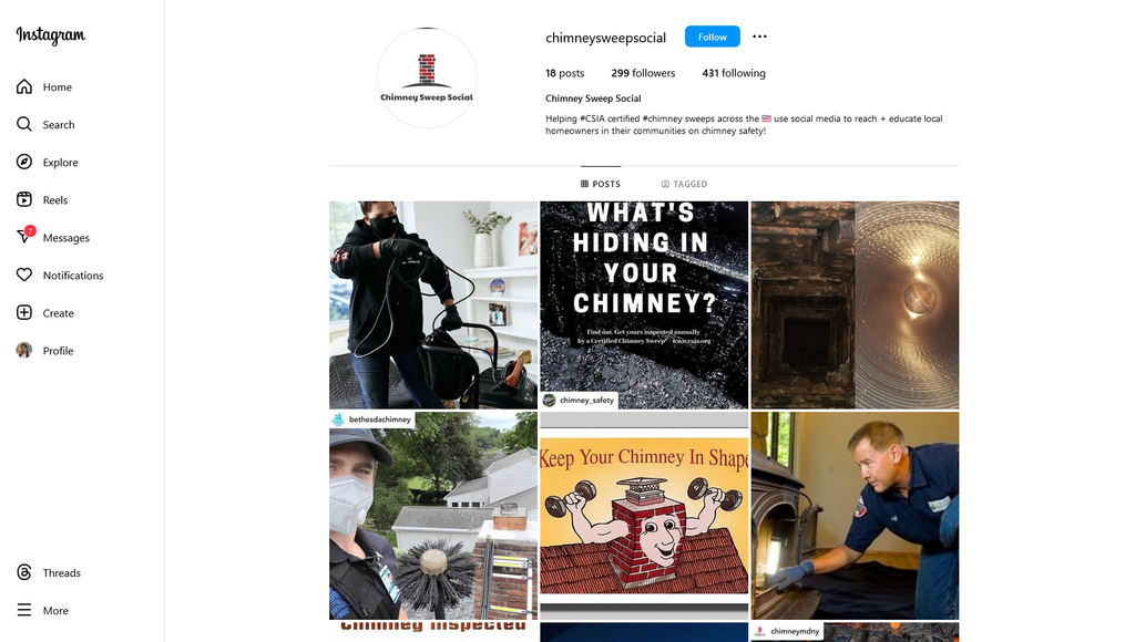 Social Media Strategy for chimney sweep websites 4