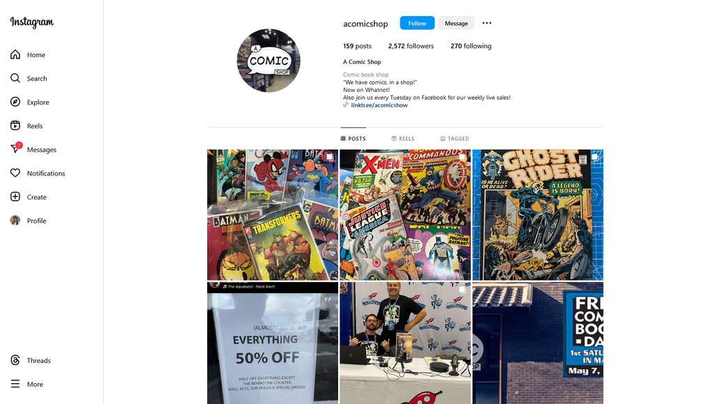 Social Media Strategy for comic book store websites 1
