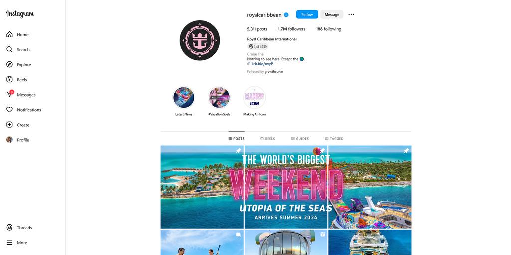 Social Media Strategy for cruise line websites 2