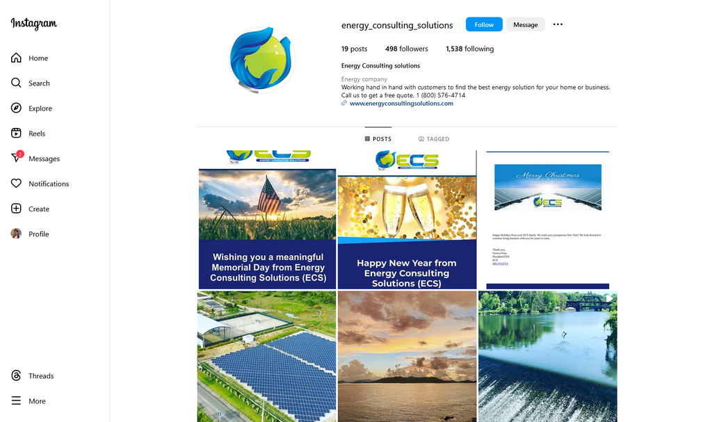 Social Media Strategy for energy consulting company websites 3