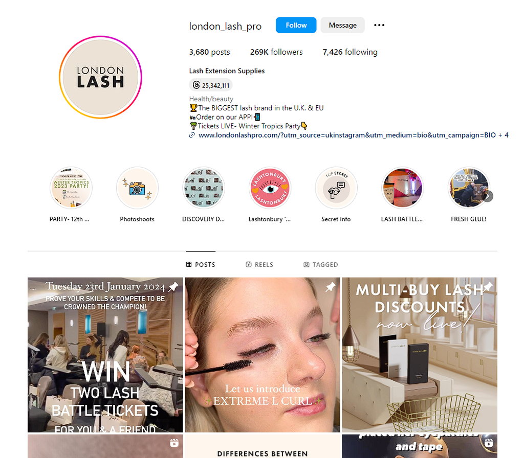 Social Media Strategy for eyelash extension websites 3