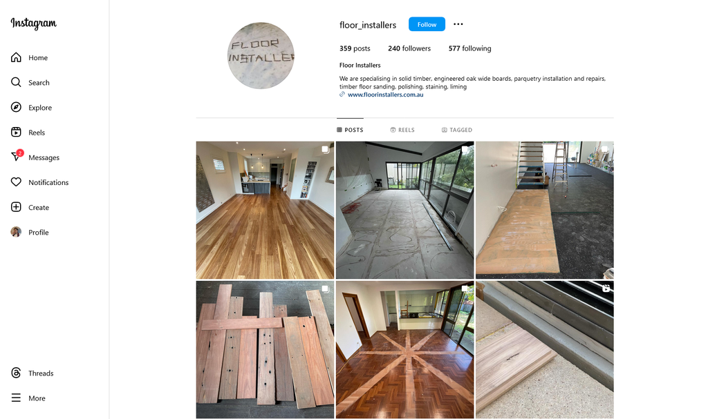 Social Media Strategy for floor installation websites 5