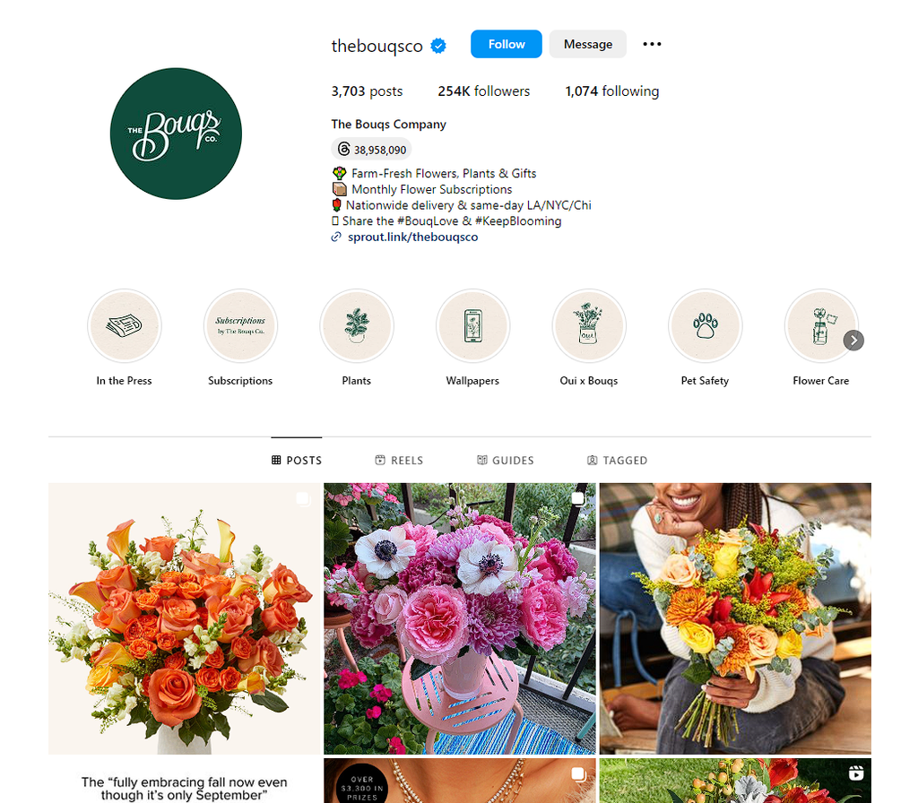 Social Media Strategy for flower shop websites 1