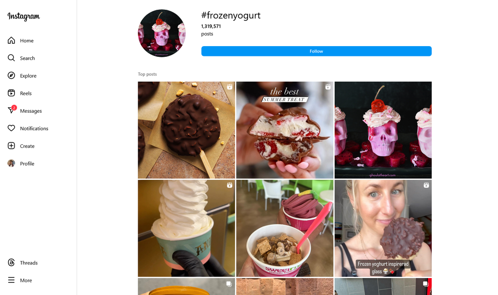 Social Media Strategy for frozen yogurt websites 5