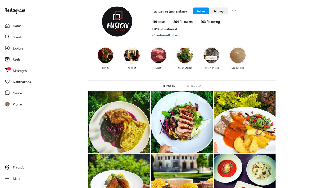 Social Media Strategy for fusion restaurant websites 1