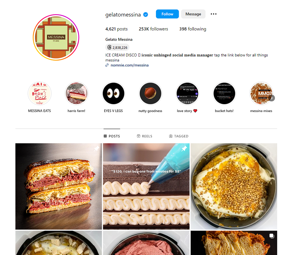 Social Media Strategy for gelato websites 2