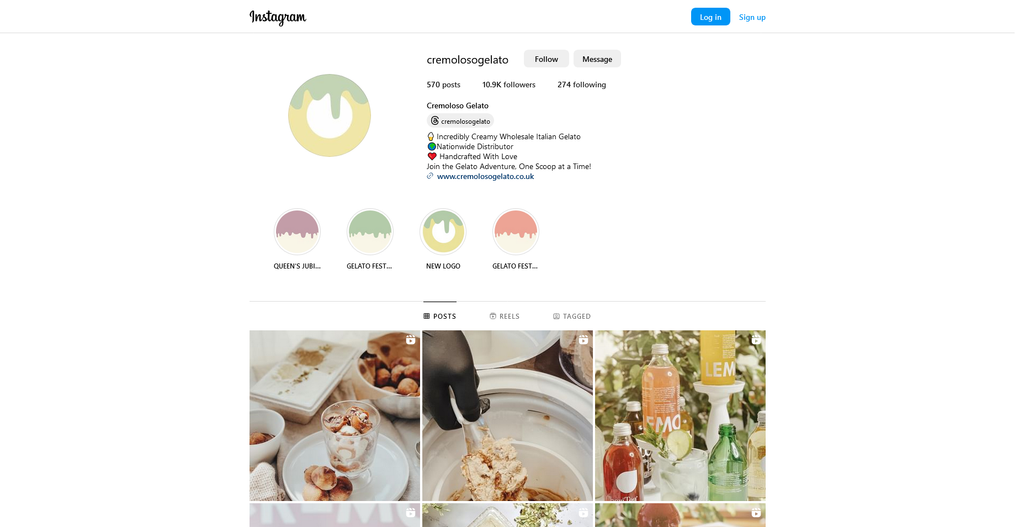 Social Media Strategy for gelato websites 5